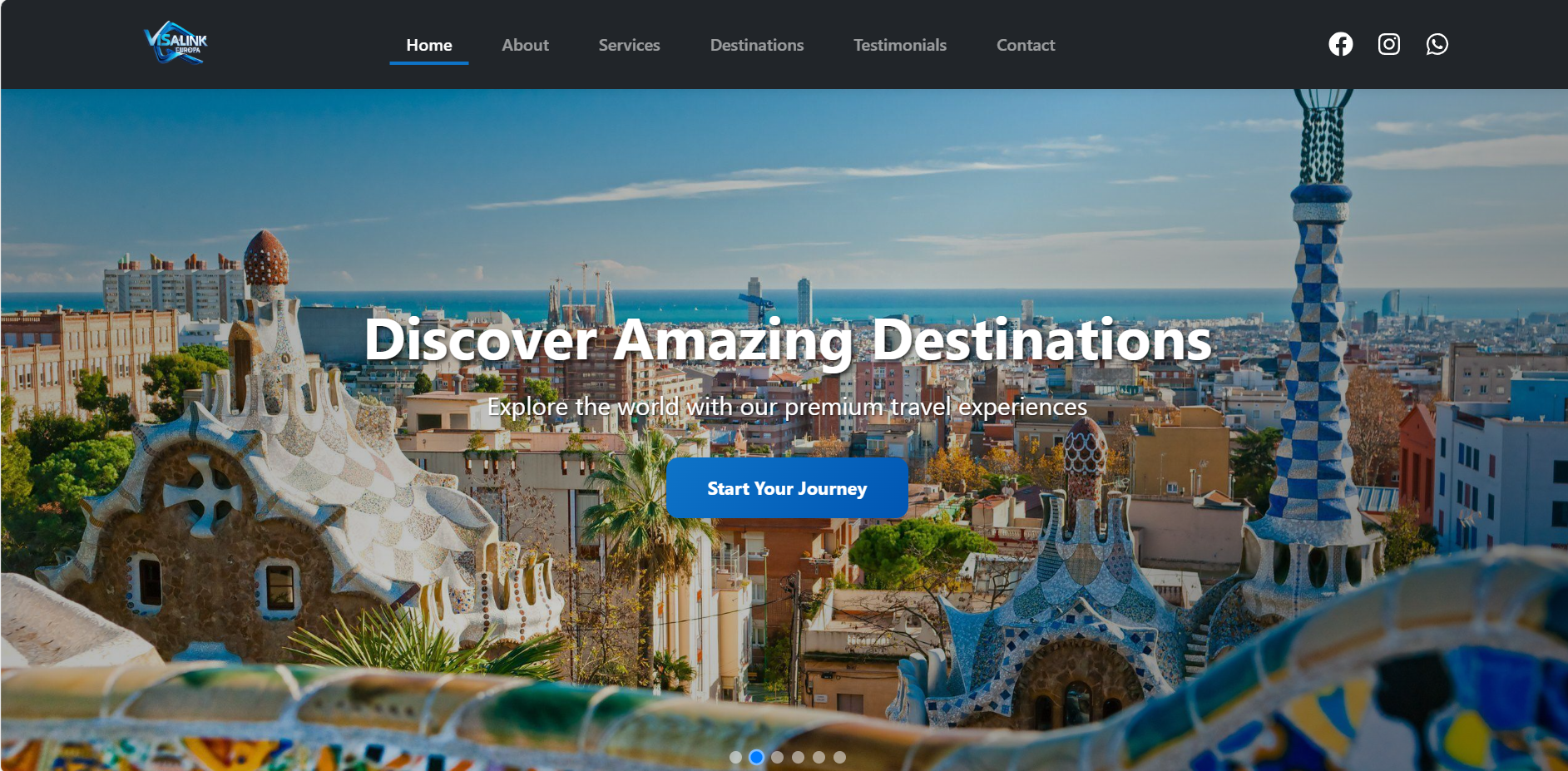 Creative agency homepage