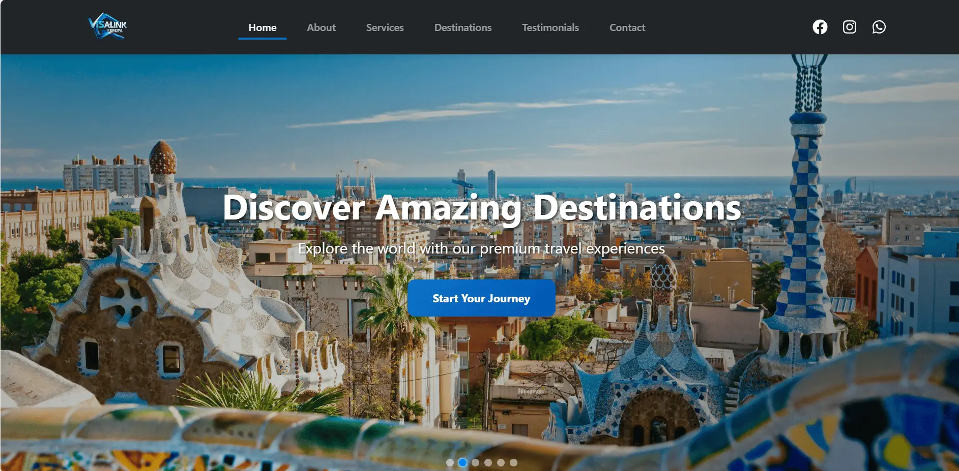 Creative agency homepage